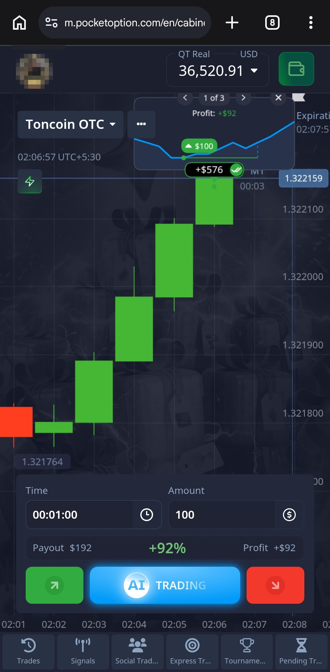 Toncoin OTC win