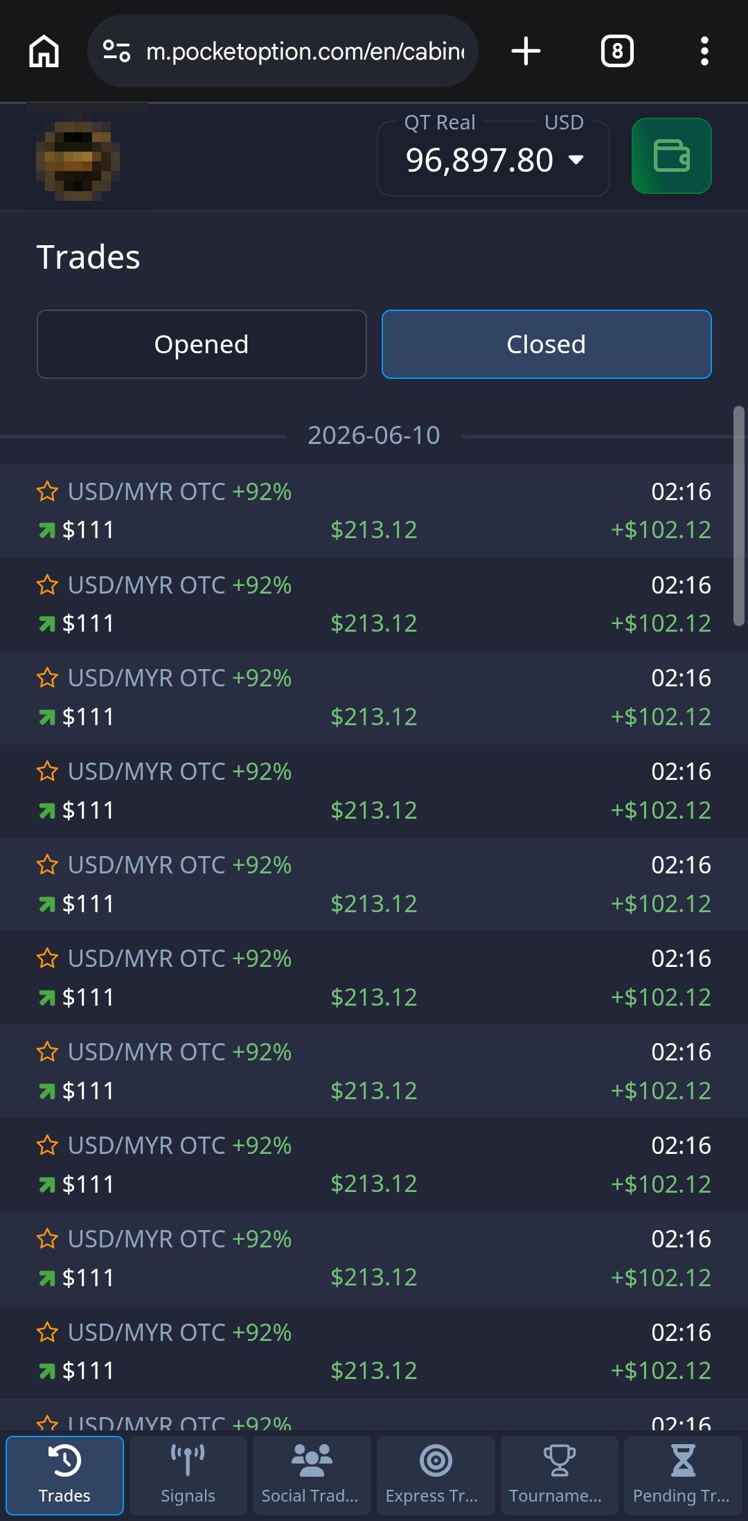 USD/MYR wins
