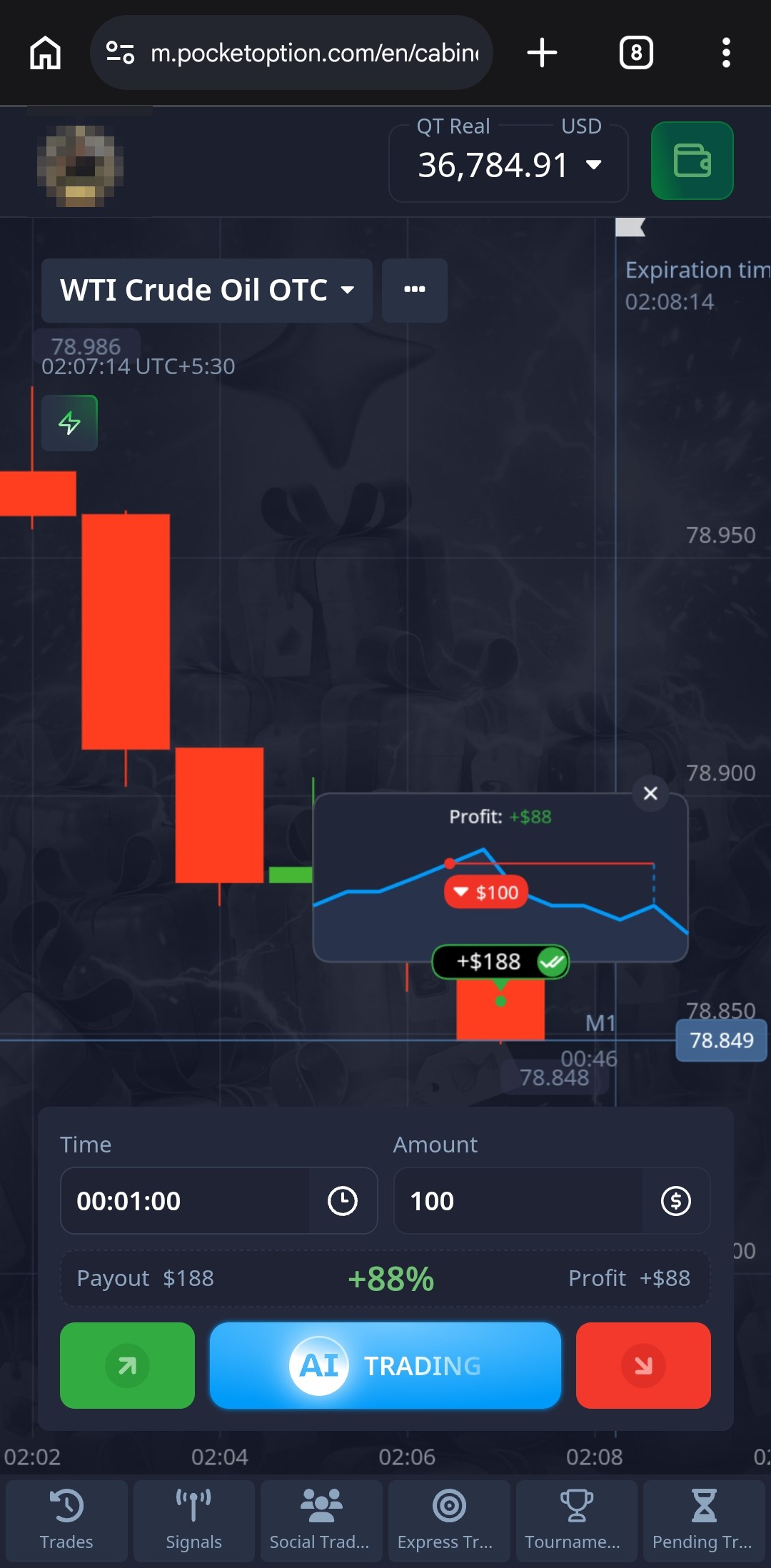 WTI Crude win
